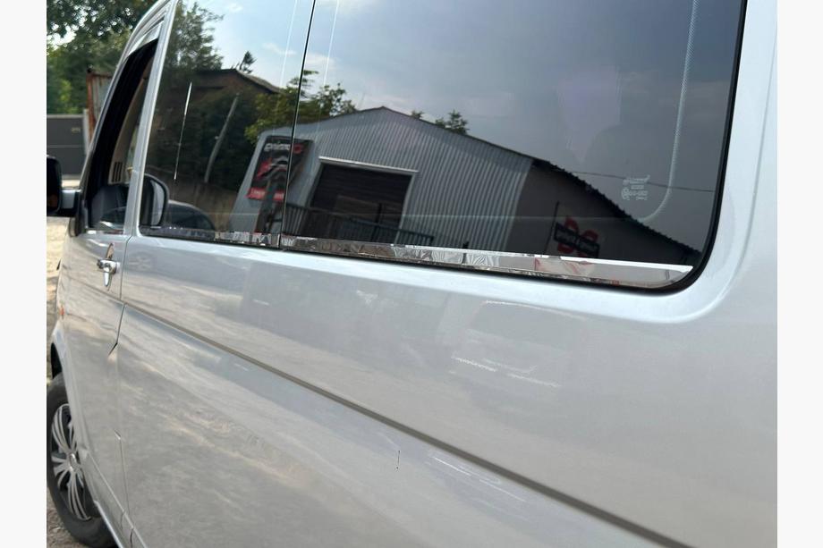 Volkswagen T5 Multivan 2003–2010 Onderste raamlijsten (6-delig, RVS) Lange wielbasis Foto 7