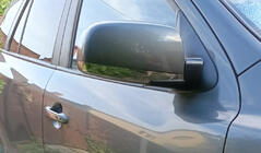 Hyundai Santa Fe 2 2006–2012 Spiegelkappen (2 stuks, RVS) foto 2