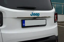 Jeep Renegade 2014– Chromen sierlijst boven de kentekenplaat (RVS) foto 1