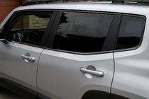 Jeep Renegade 2014– Raamomlijsting Zwart Chroom (6 stuks, RVS) foto 1