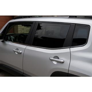 Raamomlijsting Zwart Chroom (6 stuks, RVS) Jeep Renegade 2014– foto 1