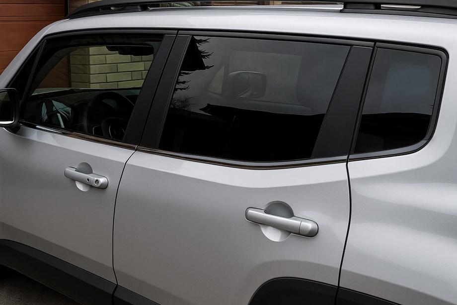 Jeep Renegade 2014– Raamomlijsting Zwart Chroom (6 stuks, RVS) Image