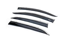 Opel Mokka 2012–2021 Raamwindschermen met chromen sierlijst (set van 4, Niken) foto 2