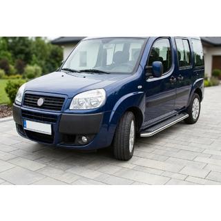 Zijtreden Maydos V2 (2 st., aluminium/RVS) Fiat Doblo I 2005–2010 foto 1