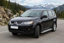 Mitsubishi Outlander 2006–2012 Zijtreden Maydos V2 (2 st., aluminium/RVS) foto 1