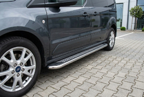 Ford Connect 2006–2009 Zijtreden Maydos V2 (2 st., aluminium/RVS) Standaard basis foto 1