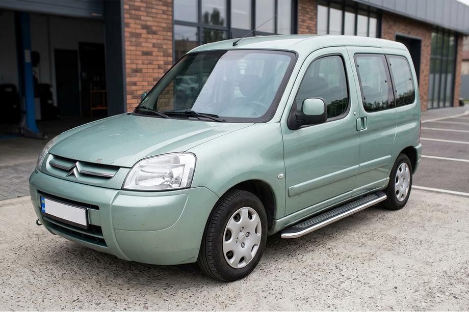 Citroen Berlingo 1996–2008 Zijtreden Maydos V2 (2 st., aluminium/RVS) Image