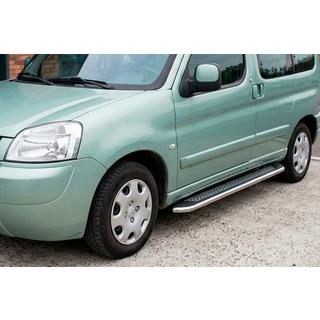 Zijtreden Maydos V2 (2 st., aluminium/RVS) Peugeot Partner 1996–2008 foto 1