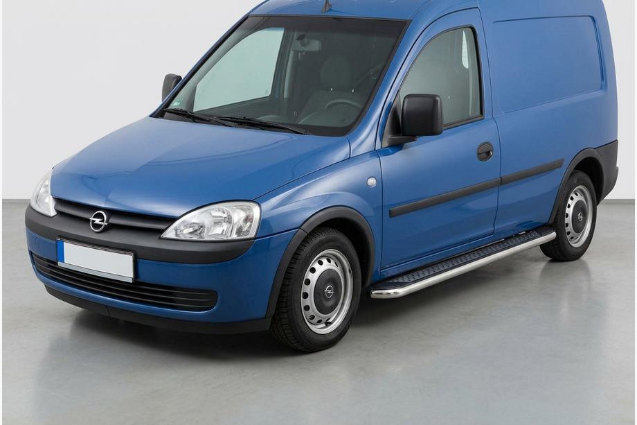 Opel Combo 2002–2012 Zijtreden Maydos V2 (2 st., aluminium/RVS) Image