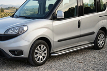 Opel Combo 2012–2018 Zijtreden Maydos V2 (2 st., aluminium/RVS) Maxi basis foto 1