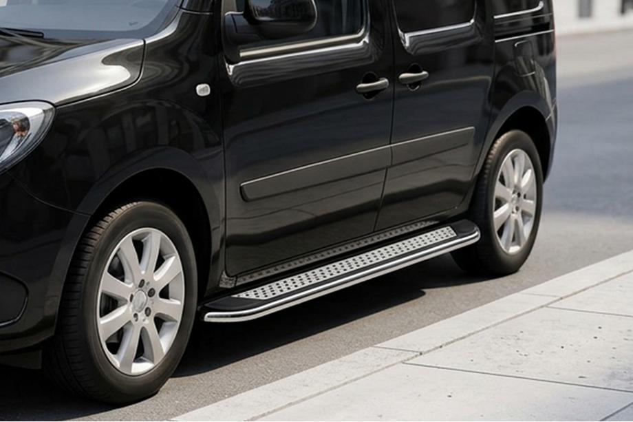 Renault Kangoo 2008–2020 Zijtreden Maydos V2 (2 st., aluminium/RVS) Lange wielbasis Image