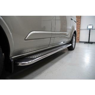 Zijtreden Maydos V2 (2 st., aluminium/RVS) Ford Custom 2013–2022 foto 1