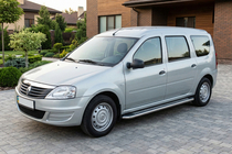 Renault Logan MCV 2005–2013 Zijtreden Maydos V2 (2 st., aluminium/RVS) foto 1