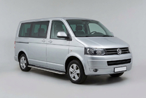 Volkswagen T5 2010–2015 Zijtreden Maydos V2 (2 st., aluminium/RVS) Alleen voor korte wielbasis foto 1