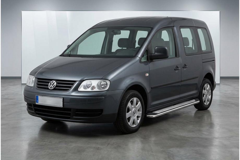 Volkswagen Caddy 2004–2010 Zijtreden Maydos V2 (2 st., aluminium/RVS) Maxi basis Image