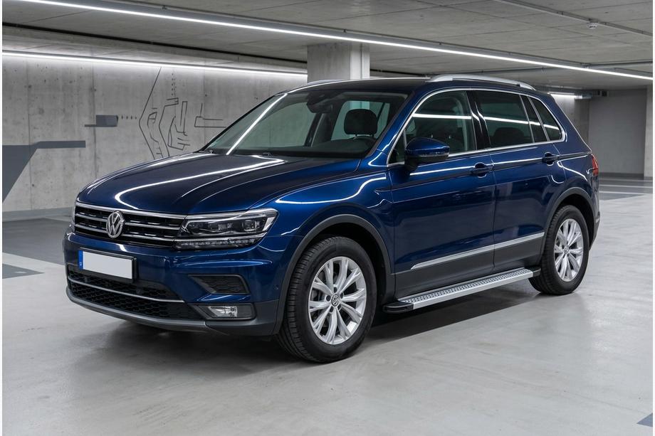 Volkswagen Tiguan 2016–2023 Zijtreden Maya V2 (set van 2, aluminium) Image