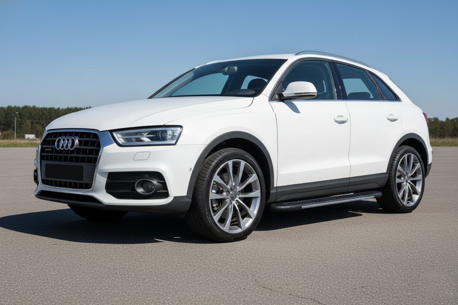 Audi Q3 2011–2019 Side steps Bosphore Grey (set van 2, aluminium) Image