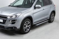 Peugeot 4008 2012–2017 Zijsteps X5-type (set 2 stuks, aluminium) foto 1