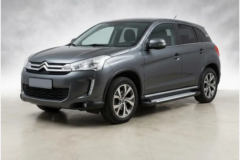 Citroen C-4 Aircross 2012–2017 Zijsteps X5-type (set 2 stuks, aluminium) Image