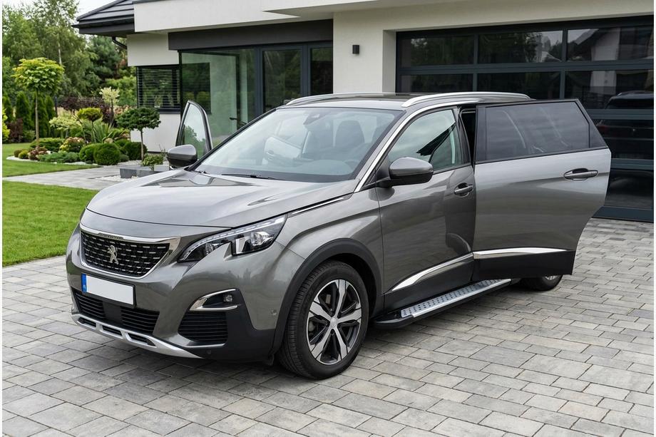 Peugeot 5008 2016–2023 Side steps Allmond Grey (2 stuks, aluminium) Image