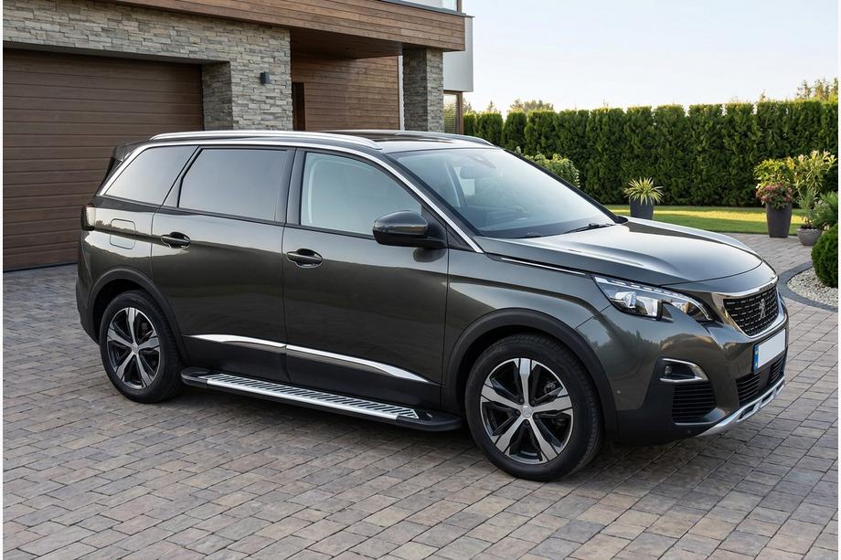 Peugeot 5008 2016–2023 Line side steps (set van 2, aluminium) Image