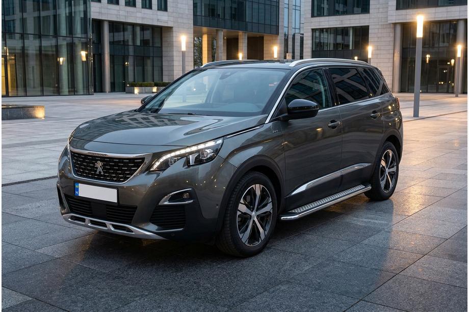 Peugeot 5008 2016–2023 Zijtreden Maydos V2 (2 st., aluminium/RVS) Foto 1