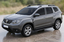 Renault Duster 2018–2024 Side steps Bosphore Black (set van 2, aluminium) foto 1