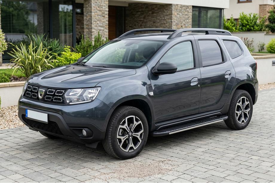 Renault Duster 2018–2024 Side steps Bosphore Grey (set van 2, aluminium) Image