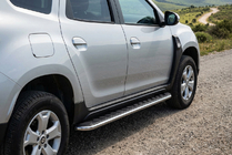 Renault Duster 2018–2024 Side steps Maydos V1 (set van 2, aluminium) foto 1