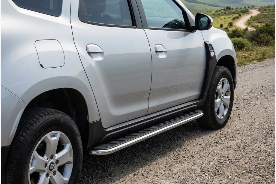 Renault Duster 2018–2024 Side steps Maydos V1 (set van 2, aluminium) Image