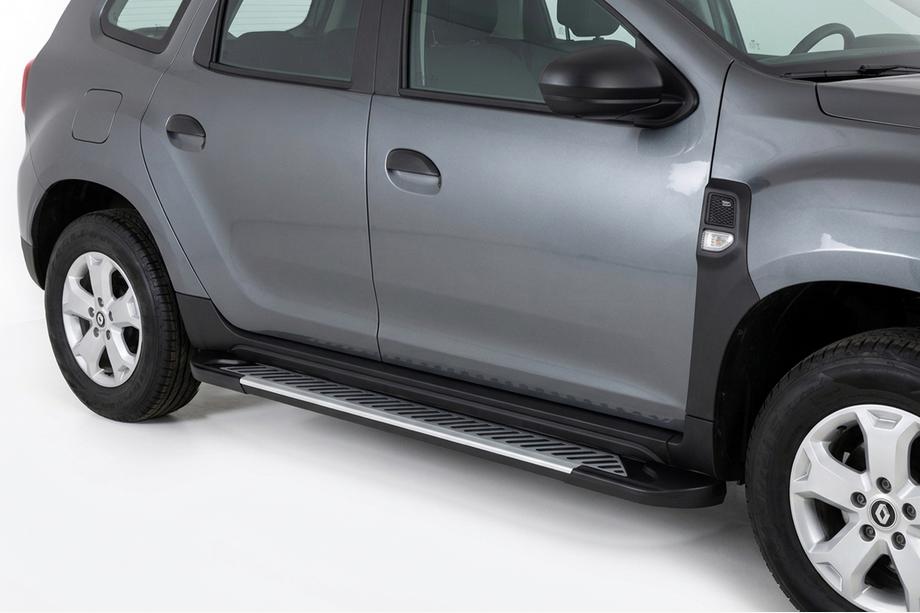 Dacia Duster 2018–2024 Line side steps (set van 2, aluminium) Image