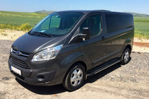 Ford Custom 2013–2022 Bosphorus Grey zijsteps (set van 2, aluminium) foto 2