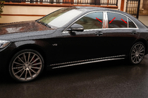 Mercedes S-Class W222 2013–2022 Carmos RVS stijllijsten foto 1