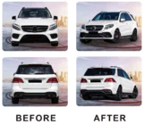 Mercedes GLE/ML-klasse W166 2011–2018 GLE63 AMG bodykit set (met achterdiffuser) foto 2