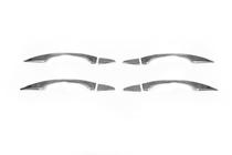 Peugeot 508 2010–2018 RVS afdekkappen voor handgreep-uiteinden (set van 4) foto 2