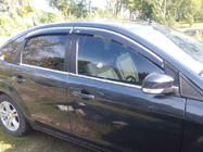 Ford Focus II 2005–2008 Raamwindschermen met chromen sierlijst SD/HB (4 stuks, Niken) foto 1