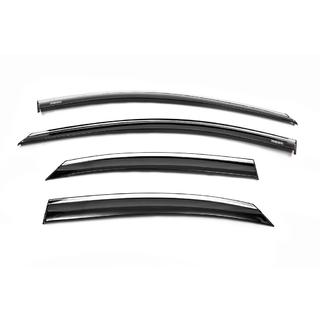 Raamwindschermen met chromen sierlijst SD/HB (4 stuks, Niken) Ford Focus II 2008–2011 foto 1
