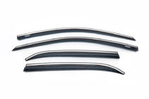 Hyundai I-20 2014–2020 Raamwindschermen met chromen sierlijst (set van 4, Niken) foto 2