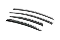 Honda Civic Sedan VIII 2006–2011 Raamwindschermen met chromen sierlijst (set van 4, Niken) foto 3