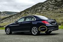 Mercedes C-klasse W205 2014–2021 RVS sierlijst covers V1 foto 2