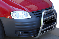 Volkswagen Caddy 2004–2010 Bullbar QT007 (RVS) foto 1