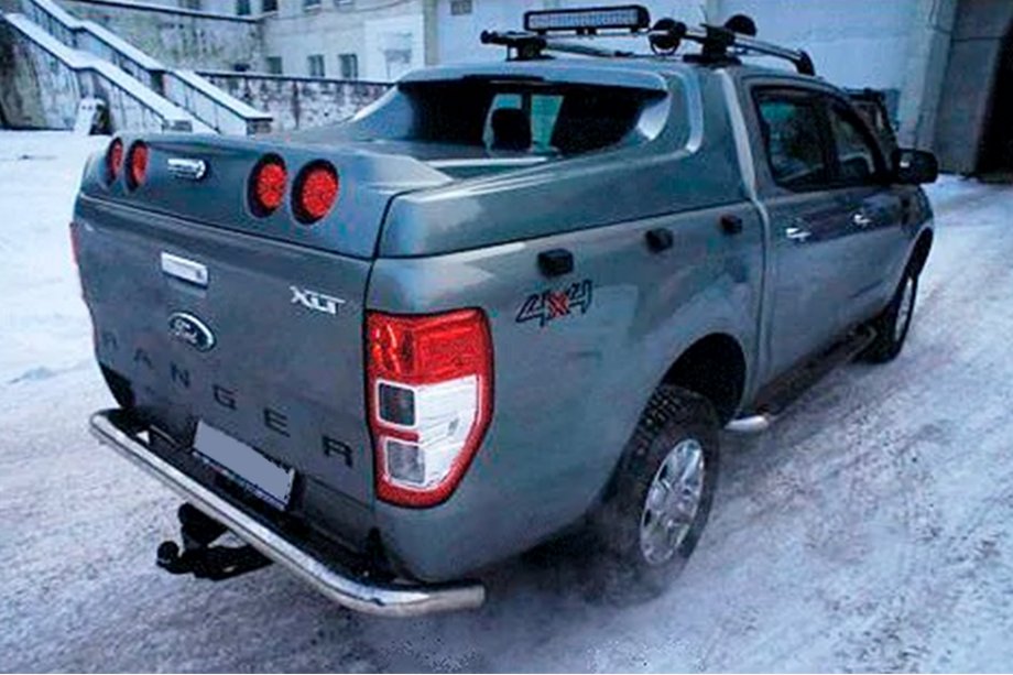 Ford Ranger 2011–2022 Achterbeschermbeugel AK005 (2011-2018, RVS) Foto 3
