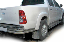Toyota Hilux 2006–2015 Achterhoeken AK003-Dubbel (RVS) foto 1
