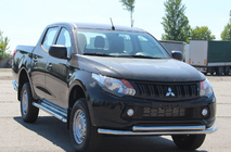 Mitsubishi L200 2015–2024 Voorbeschermbeugel ST014 (RVS) foto 3