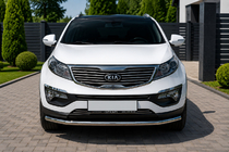 Kia Sportage 2010–2015 Voorbumperbescherming ST008 (RVS) foto 1