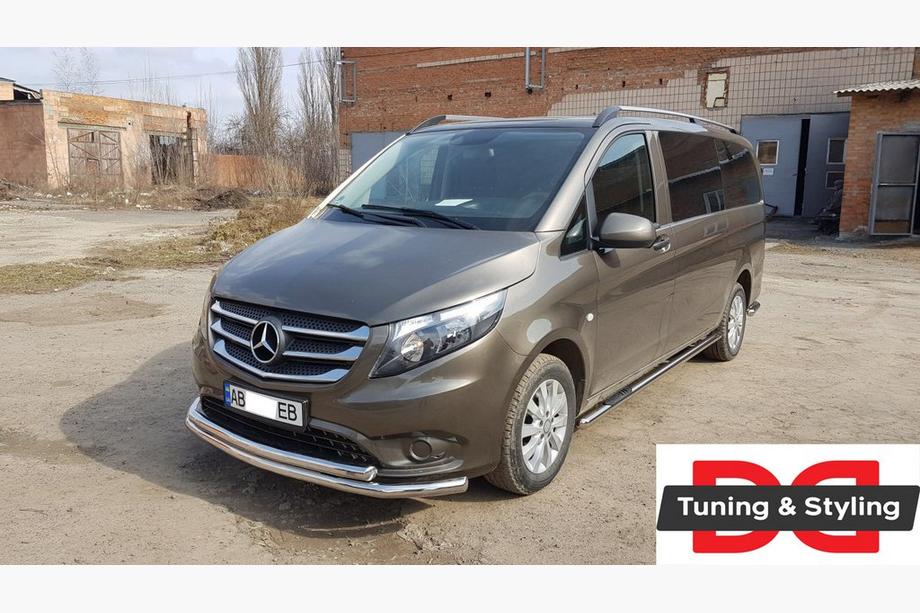 Mercedes Vito/V-klasse W447 2014– Voorbeschermbeugel ST014 (RVS) Foto 7