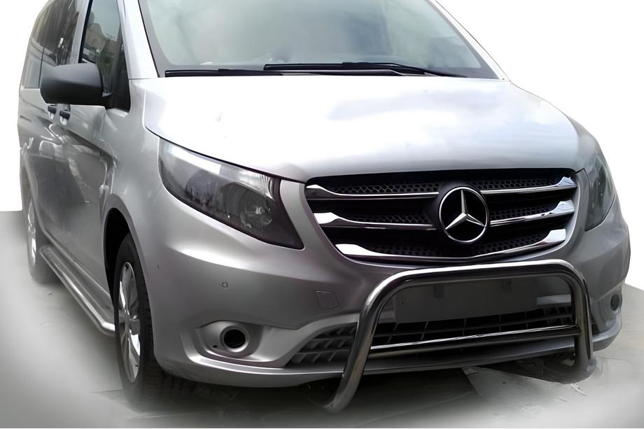Mercedes Vito/V-klasse W447 2014– Bullbar WT005 (RVS) Image