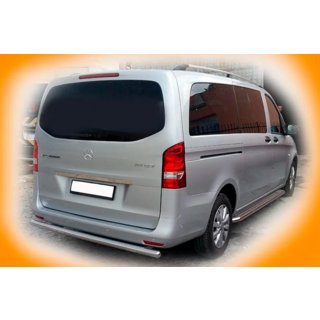 Achterbeschermbeugel AK002 (RVS) Mercedes Vito/V-klasse W447 2014– foto 2