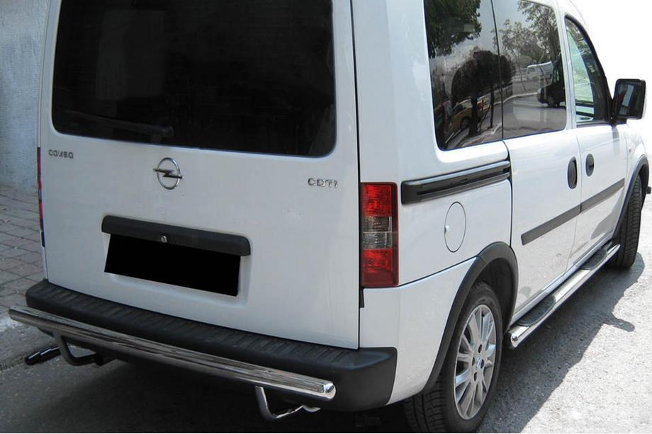 Opel Combo 2002–2012 Achterbeschermbeugel AK002 (RVS) Image