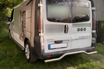 Opel Vivaro 2001–2015 Achterbeschermbeugel AK006 (RVS) foto 3